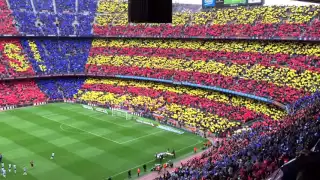 FC Barcelona vs RCD Espanyol Tifo/Mosaic