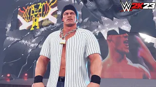 WWE 2K23 - John Cena Thuganomics Full Entrance in Smackdown Fist Arena and Victory [4K]