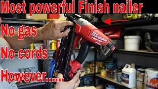 Milwaukee finish nailer