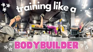 I trained like a bodybuilder for a week.