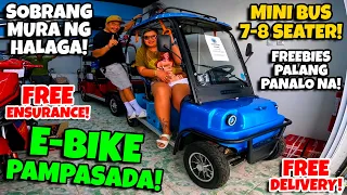 MINI BUS E-BIKE PAMPASADA SOBRANG MURA NG HALAGA 7-8 SEATER NA! FREEBIES PALANG PANALONG PANALO NA!