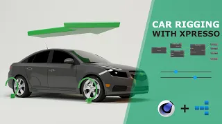 CINEMA 4D XPRESSO CAR RIG