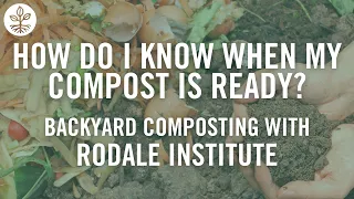 How Do I Know When My Compost Is Ready? (Backyard Composting: Part 7)
