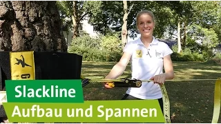 Slackline-Tutorial: Aufbau und Spannen – Elli Schulte