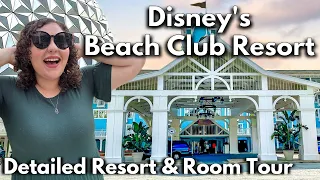 Disney's Beach Club Resort (Resort & Room Tour) Benefits, Villas, Stormalong Bay Pool | Epcot Area