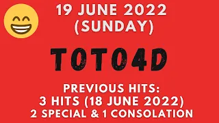 Foddy Nujum Prediction for Sports Toto 4D - 19 June 2022 (Sun)