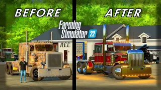 I FOUND AN ABANDONED SEMI TRUCK & RESTORED IT! (RCC) | FARMING SIMUALTOR 22