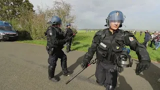 Manifestation anti bassines à Sainte Soline dans les Deux-Sèvres