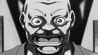 I Sped Up Baki The Grappler’s 31st Episode In Black And White Down To About 2 Minutes