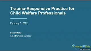 Moving beyond trauma-informed to trauma-responsive support for families