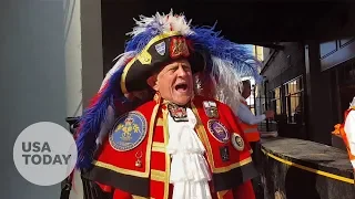 Town crier announces the royal wedding