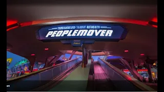 Peoplemover Full Ride - Space Mountain Lights On