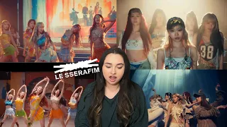 LE SSERAFIM (르세라핌) 'SMART' + 'EASY' MV REACTION