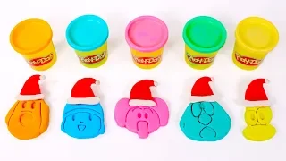 💙🎅 POCOYÓ DE SANTA CLAUS 🎅💙 Cómo hacer manualidades de navidad con play doh de colores