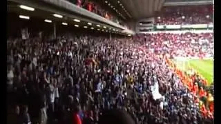 Chelsea Supporter Celebration at Anfield