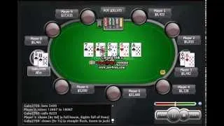 Straight Flush vs. Full House at pokerstar