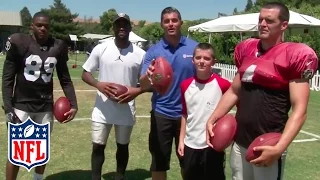 Amari Cooper, Michael Crabtree & Carr Brothers Face Off in Passing Competition | NFL