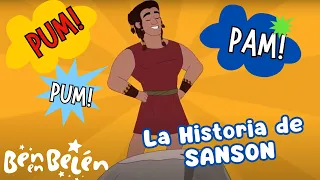 La historia de Sansón 💪🏻🎶🎤MÚSICA  PARA NIÑOS✨🎵 |  Ben en Belén✨