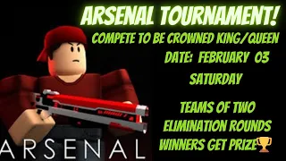 Roblox Arsenal Live Tournament (Roblox PLAYING WITH VIEWERS)