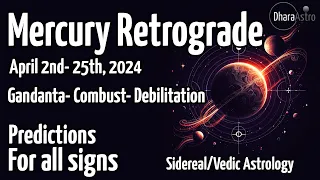 Mercurio retrógrado 2024 | 2 - 25 de abril | Predicciones de la astrología védica