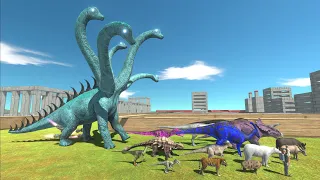 Escape from HYDRA BRACHIOSAURUS - Animal Revolt Battle Simulator Escape from Monster