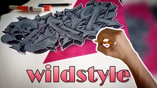 How to sketch graffiti wildstyle  |  SWAG  |  jerikxswag