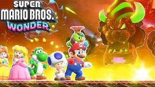 Super Mario Bros Wonder Final Boss Castle Battle + Ending Credit