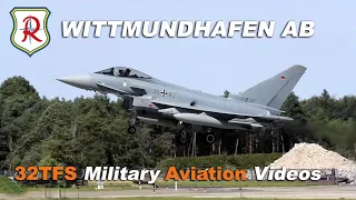 [4K] Eurofighter Typhoon German AF Arrivals at Wittmundhafen (ETNT)