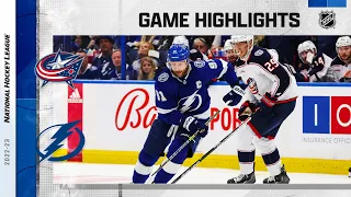 Blue Jackets @ Lightning 12/15 | NHL Highlights 2022