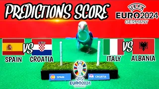 UEFA EURO 2024‼️SPAIN VS CROATIA, ITALY VS ALBANIA || SCORE PREDICTIONS QUEENS