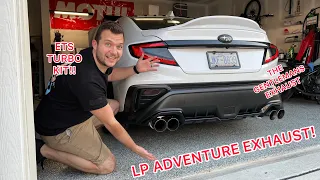 22+ WRX BEST GENTLEMANS EXHAUST! LP ADVENTURE CATBACK! INSTALL/SOUNDS/PULLS