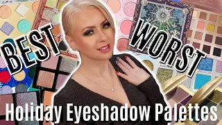 HOLIDAY EYESHADOW PALETTE RANKING | The BEST and WORST Christmas Palettes of 2022