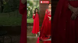 Simple & Elegant Red Colour Anarkali Suit For Teej Festival ✨️|#shorts #roy aradhya 💋 #songs #viral