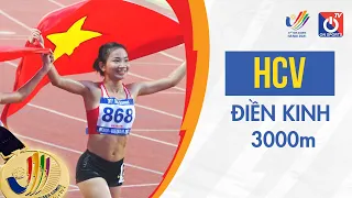 Cô gái vàng Nguyễn Thị Oanh vô đối ở đường chạy 3000m vượt chướng ngại vật, phá kỷ lục ở SEA Games
