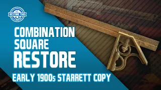 COMBINATION SQUARE RESTORE! AMAZING Early 1900's Starrett Copy Combination Square Total Restoration.