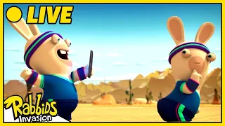 [LIVE 🔴] The Rabbids are stars! |  Rabbids Invasion | Cartoon for Kids