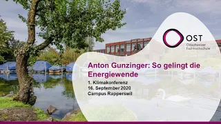 So gelingt die Energiewende | Prof. Dr. Anton Gunzinger