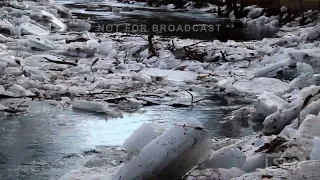 02-12-2022 White Deer, PA - Ice Jam Breaks Free, Forms New Ice Jams