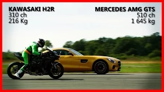 D.A : Kawasaki H2R vs Mercedes AMG GTS