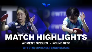 Lily Zhang vs Miu Hirano | WS R16 | WTT Star Contender Bangkok 2023