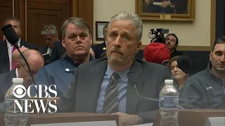 Jon Stewart breaks down in emotional testimony at 9/11 Victims Fund hearing
