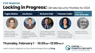 Locking in Progress: Climate Security Priorities for 2024