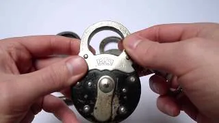 Restored Padlocks - Sengpiels Padlock, BKS Padlock and Padlock with Double Bitted Key