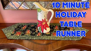 10 Minute Holiday Table Runner | The Sewing Room Channel