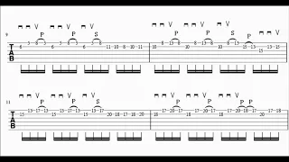 Deep Purple - Highway Star Keyboard(Organ) Solo on Guitar with TAB