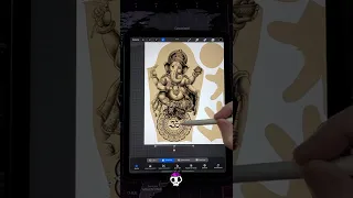 😱Procreate Tattoo Design - Hindu Art Tattoo