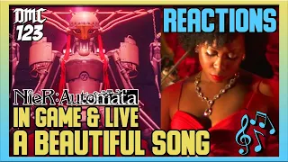 Reaction - A Beautiful Song - Nier Automata OST - In Game & Live