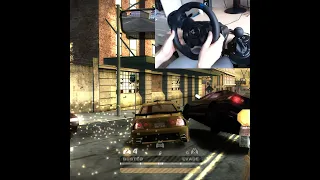 Drifting Into a Road Block | Need For Speed Most Wanted With Steering Wheel #shorts