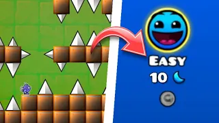 ПРОШËЛ ВСЕ EASY ПЛАТФОРМЕР УРОВНИ В Geometry dash!