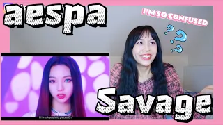 aespa 에스파 'Savage' MV REACTION